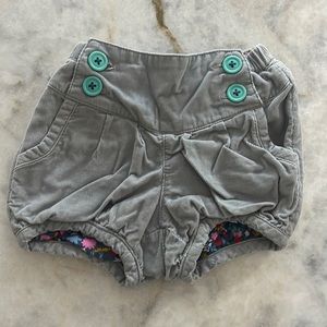 Baby Boden Corduroy bloomer shorts 6-12 mo